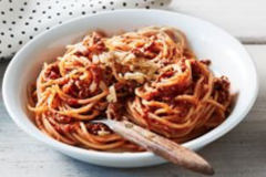 spagetti-köttfärssås/vegosås